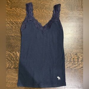 Abercrombie Blue XS Vintage Lacey Tank